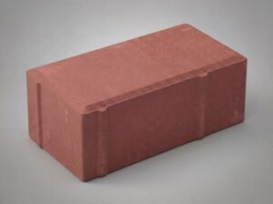 Тротуарная плитка ЭДД 1,10 цвет красный
